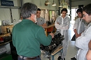 Briefing motore sul banco di lavoro 